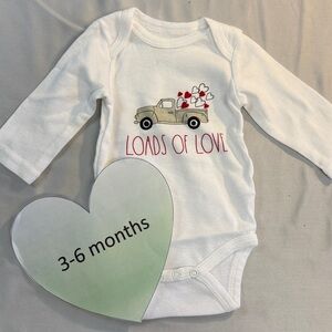 Rae Dunn White 'Loads of Love' Bodysuit